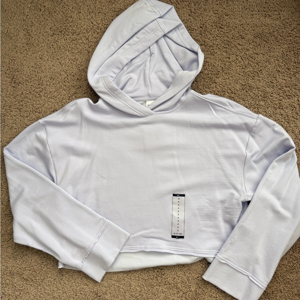 Nike Lavender Cropped Hoodie